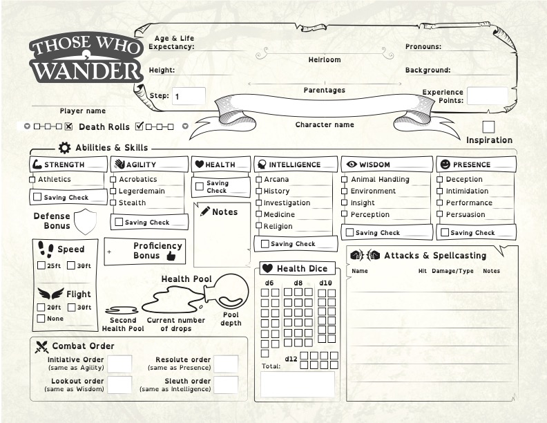 Wander: A One of a Kind Character